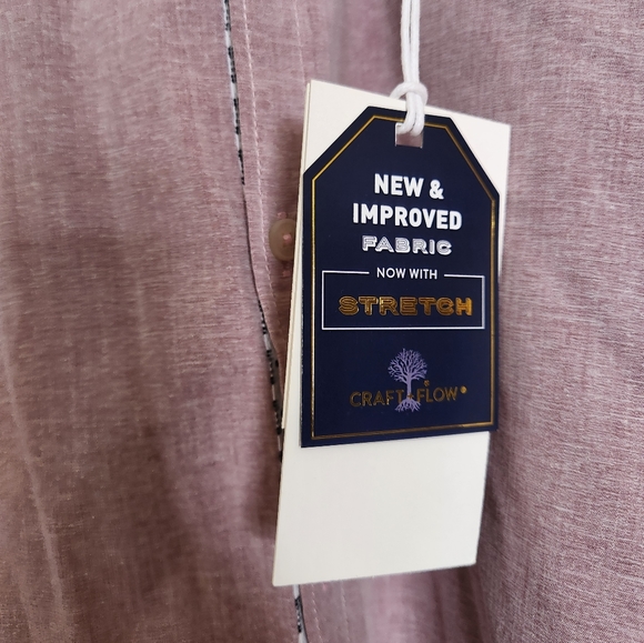 Craft + Flow Men's Long Sleeve Button Up Shirt Size L - Picture 7 of 7